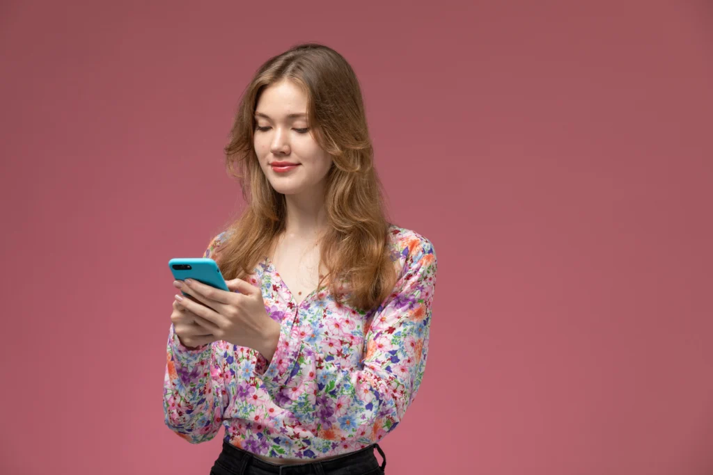 front-view-young-lady-stalking-her-best-friends